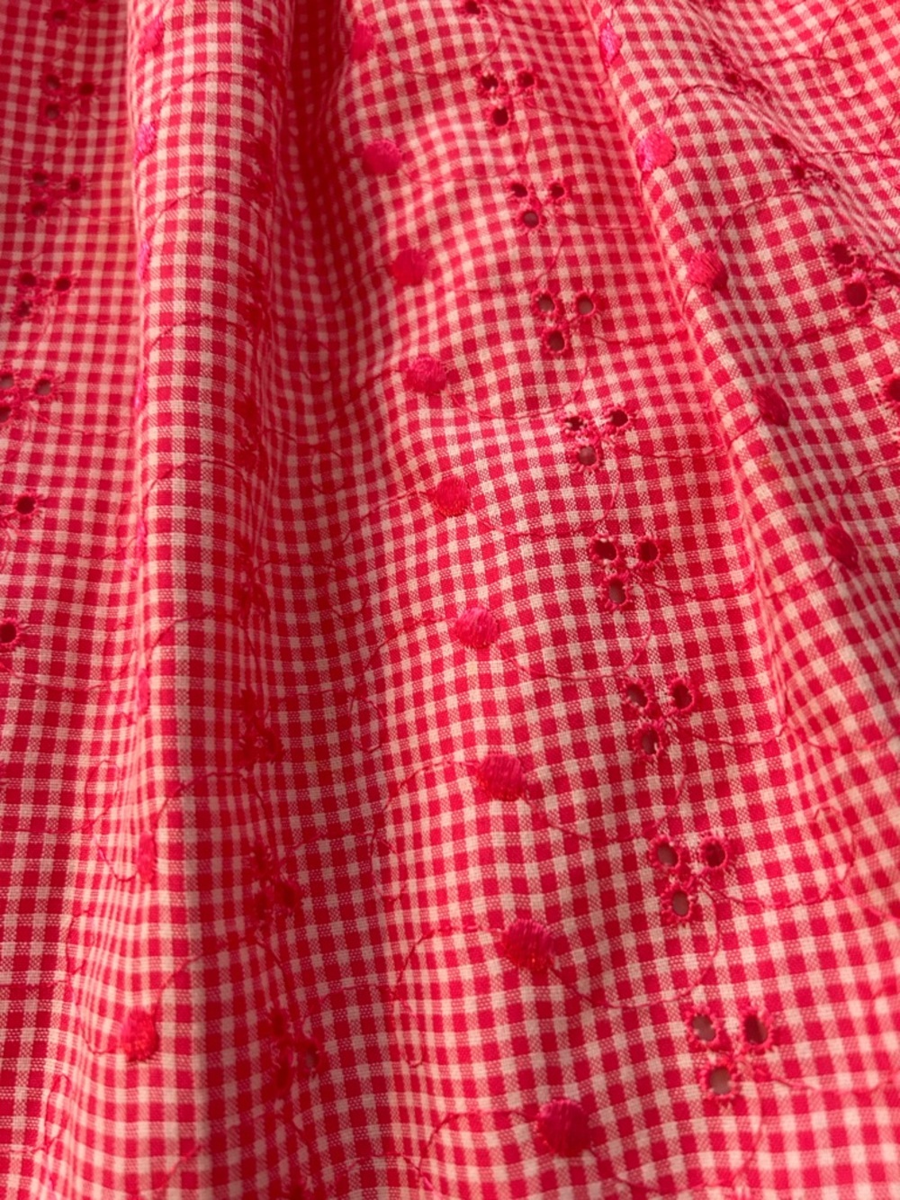 By Bonnie Jean Pink Gingham Dress w Satin Waist Bow w Petticoat Size 6X - Picture 3 of 8
